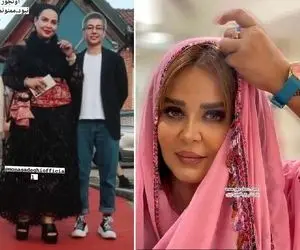 استایل فضایی بهاره رهنما و پریا که خانوم از دخترشم جَوون تر شده؛ کیلوریزون کرده قد نخ!