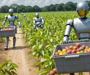 کشاورزی نوین؛ مزرعه مدرنی که آدم توش نیست ربات ها میکارن آبیاری می کنن بعدم میچینن