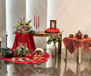 ایده های خلاقانه؛ ایده چیدمان میز یلدا دلبرانه 