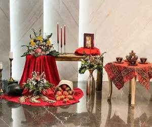 ایده های خلاقانه؛ ایده چیدمان میز یلدا دلبرانه 