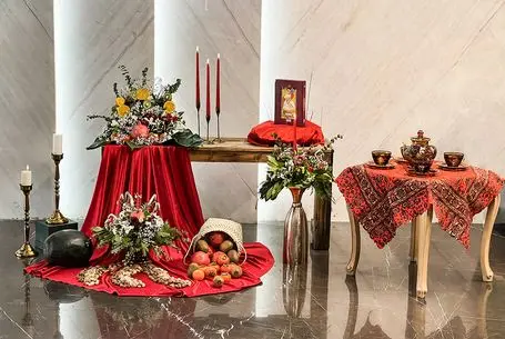 ایده های خلاقانه؛ ایده چیدمان میز یلدا دلبرانه 