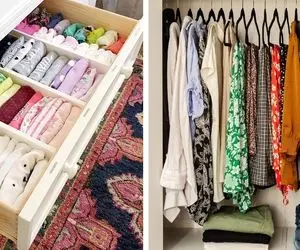 ترفندهای جذاب سازماندهی و مرتب سازی کمد برای لباس زمستانی / لباس رو نَچپون چیدمان کن
