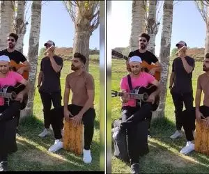 آواز خیابانی؛ ببینید این اکیپ پر از آدم چه جذاب آهنگ مهربون من رضایا رو میخونن!