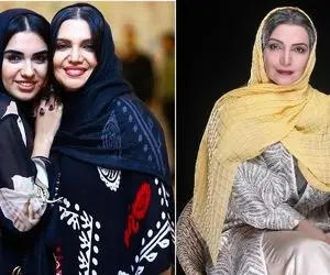 استایل اسمارت کژوال الهام پاوه نژاد و دخترش؛ قالی کرمونو میمونه کدوم دختره کدوم مادر!