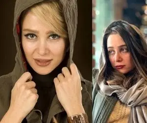 عکس الناز حبیبی در حال غلتیدن در خاک و خنده های عجیبش!