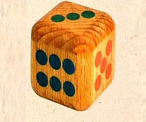 بازی فکری؛ اگه با هوشت ویراژ و تاخت و تاز میکنی بگو تاس چندتا نقطه داره