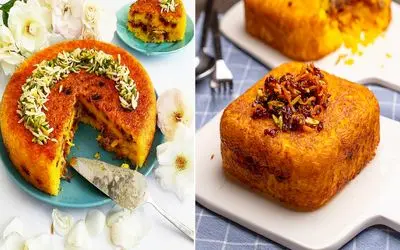 طرز تهیه ته چین هویج پلو / با ترکیب دو تا غذای خوشمزه بهترین مزه ممکن رو تجربه کن