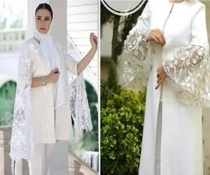 مانتوهای عقد جدید و مزون دوزی 2025؛ با اینا هر دختری میتونه بگه فرشته ی بی باله