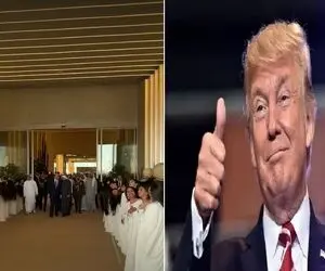 موی دختران اماراتی رقصان در باد برای ترامپ؛ استقبال خلاف شرع یا رسمی کهن؟