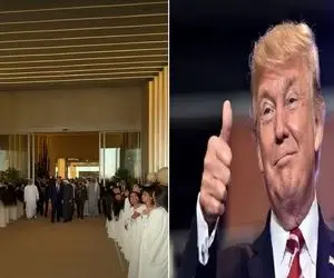 موی دختران اماراتی رقصان در باد برای ترامپ؛ استقبال خلاف شرع یا رسمی کهن؟