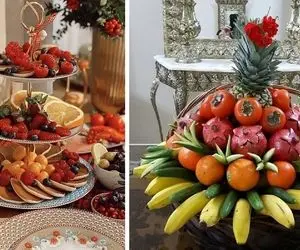 ایده های تزیین میوه تو دیس مختص مهمونی / چیدمانی که خانومای با سلیقه انجام میدن