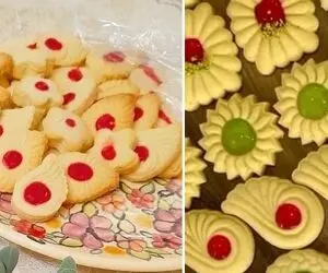 طرز تهیه شیرینی یاقوتی / شیرینی جذاب خونگی مخصوص پذیرایی و جشن