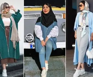 مانتو بلند رو اینجوری بپوش! کلی پیشنهاد جذاب که هم با شال و روسری سِت میشن هم با مقنعه