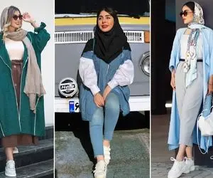 مانتو بلند رو اینجوری بپوش! کلی پیشنهاد جذاب که هم با شال و روسری سِت میشن هم با مقنعه