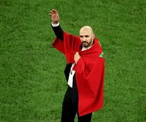 سرمربی مراکش در جام جهانی جاودانه شد