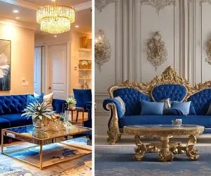 مدل های جذاب مبلمان شیک و جدید آبی / طرح های 2025 برای داشتن یک دکوراسیون بی نظیر