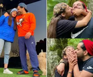 ماچ بازی و تو حس رفتن "رضا بهرام" با آبجیش؛ آقای خواننده نامزدت نیستا!