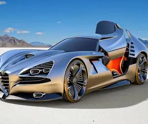 ماشین لوکس؛ بزرگترین بنز جهان که با روکش پوست تمساح متحرک و پر طاووس ساخته شده