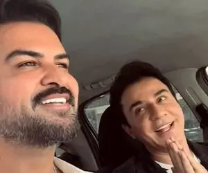 آواز شاد؛ داریوش فرضایی عموپورنگ فول انرژی با خواننده معروف تو ماشین چه آهنگی خوندن