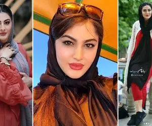 استایل خفن خانوم بازیگر تو مهمونی؛ "دامن کوتاه چاک دار با ساپورت نازک"