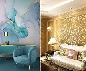 انواع کاغذ دیواری پذیرایی مطابق با هر سلیقه ای / مناسب برای منزل پنجاه تا پونصد متری