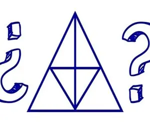 بازی فکری؛ فقط مغزهای متفکر میتونن تعداد مثلث های تصویر رو درست حدس بزنن