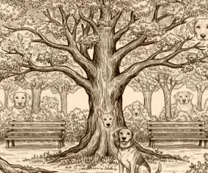 بازی فکری؛ بتونی همه سگ های مخفی تصویرو پیدا کنی تا عمر داری عینک لازم نمیشی