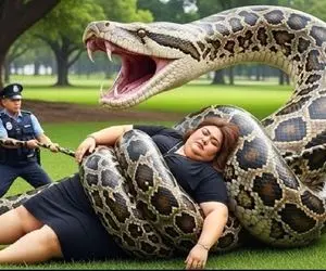 مستند حیات وحش؛ حمله مار پیتون به زن معلول