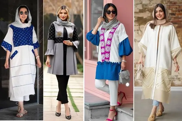 مانتوی خامه دوزی