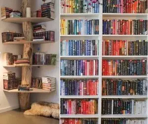 ایده های چیدمان کتاب در کتابخانه/ سبک خاص خودت برای چیدن و تزئین کتابخونه رو پیدا کن