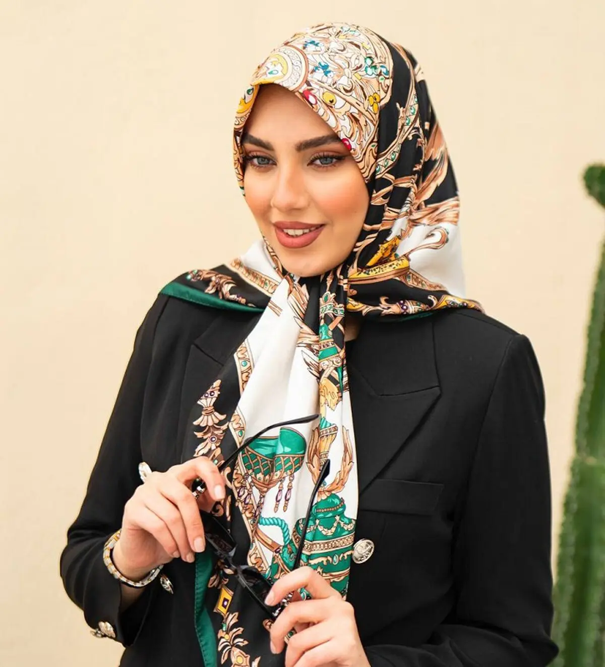 روسری ساتن ابریشم
