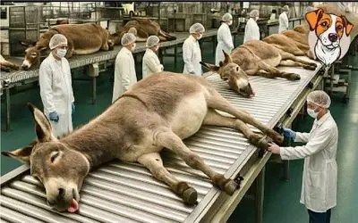 فرآوری خر؛ خر که مستهلک شد میبرن سلاخخونه برای بهره برداری از اعضا و جوراحش