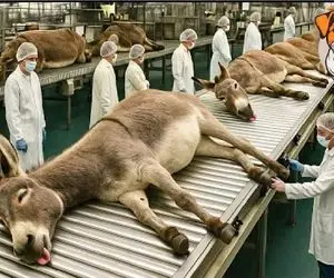 فرآوری خر؛ خر که مستهلک شد میبرن سلاخخونه برای بهره برداری از اعضا و جوراحش