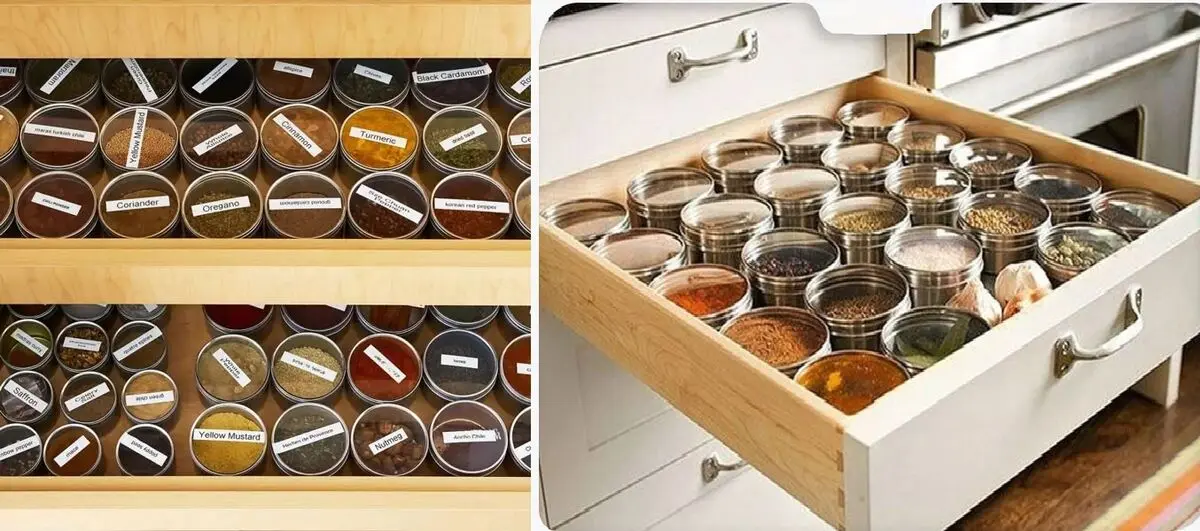 بهترین روش برای چیدمان ادویه ها