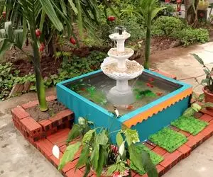 ایده های خلاقانه؛ باورت میشه این آکواریوم زیبا با سبد های پلاستیکی میوه ساخته شده