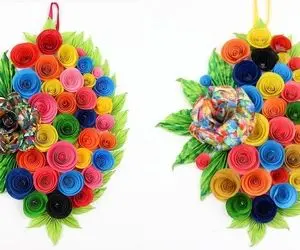 ایده های خلاقانه؛ این تابلو رو با کاغذ باطله ساختن قیافش پیچیدس ولی در واقعیت آسونه