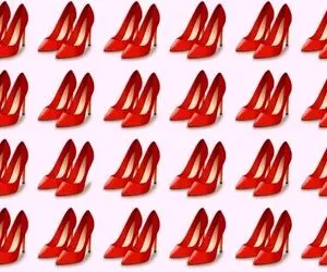 بازی فکری؛ بتونی کفش پاشنبه بلند متفاوت رو بین اینهمه کفش یه شکل پیدا کنی 20 داری