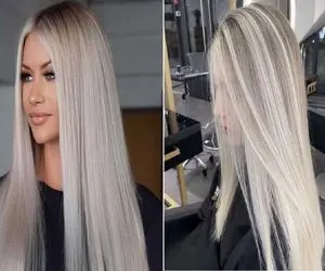 رنگ موی یخی به چه کسایی میاد؟/ یه فیس های لول میخوای درست کنی این رنگو تستش کن