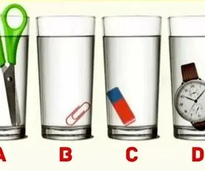 بازی فکری؛ اگه باهوش هستی و مثل ارشمیدس فیزیکدان بگو کدوم لیوان آب بیشتری داره؟