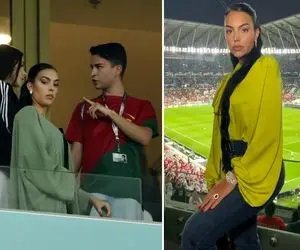 (عکس) جورجینا رودریگز همسر جذاب رونالدو با پوشش متفاوت در قطر!