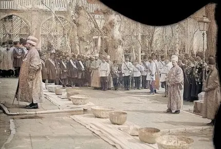 سفر در زمان؛ تصویری از مراسم سلام نوروزی در دربار ناصرالدین‌شاه قاجار سال ۱۲۸۰