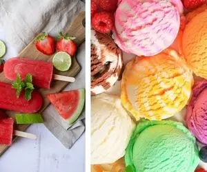 طرز تهیه بستنی میوه ای خونگی با ساده ترین روش / خیلی گرمه اینو بزن جون تازه بگیری