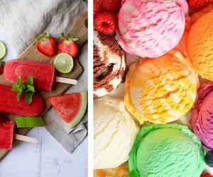 طرز تهیه بستنی میوه ای خونگی با ساده ترین روش / خیلی گرمه اینو بزن جون تازه بگیری