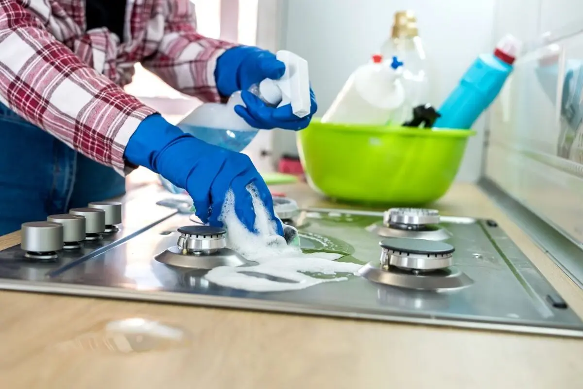 تمیز کردن گاز 