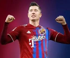 (عکس) مراسم معارفه لواندوفسکی در نوکمپ؛ کُری سنگین برای رئال!