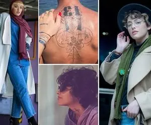 رونمایی ریحانه پارسا از دو مرد جذاب زندگیش؛ خانوم یه تتو زده باید بیای ببینی!