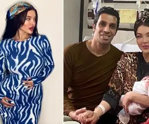 پز دادن جیگول زنِ سپهر حیدری واسه هدیه عربی همسرش؛ عجیبی تیپش سر به فلک کشید!