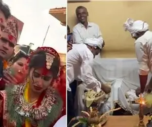 (ویدیو) رسم عجیب زنده به گور کردن عروس خوشگل و بزک کرده کنار شوهر مرده اش / ضجه های عروس