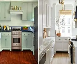 رنگ کابینت مناسب برای آشپزخانه های کوچیک/ با یه انتخاب ساده آشپزخونرو دلباز کن