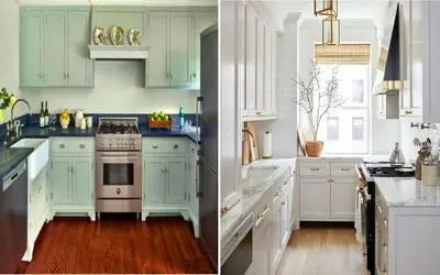رنگ کابینت مناسب برای آشپزخانه های کوچیک/ با یه انتخاب ساده آشپزخونرو دلباز کن